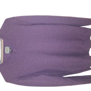 Howick Purple V-Neck Sweater